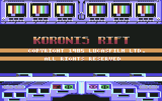 Koronis Rift screenshot 3 for Commodore 64